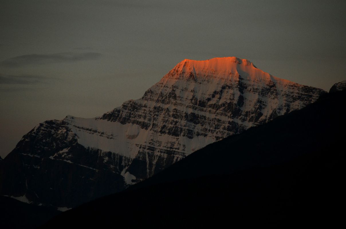 02 First Rays Of Sunrise On Mount Edith Cavell From Jasper